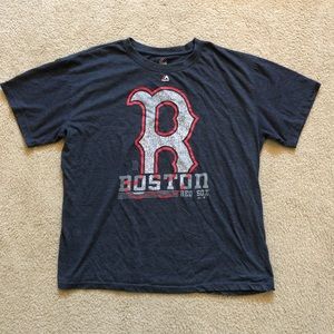 Navy blue Boston Red Sox tee